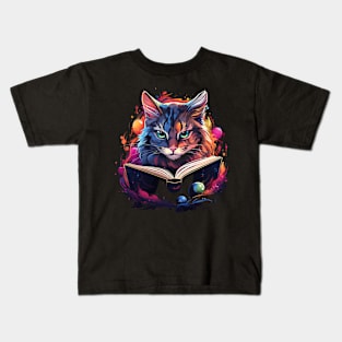 Bobcat Reads Book Kids T-Shirt